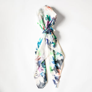 Gauzy lightweight pretied scarves