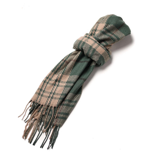 Green Plaid Scarf- Extra Soft